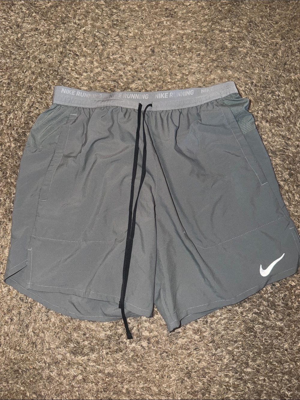 Nike Men’s Gray Athletic Running Shorts
